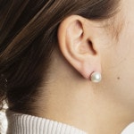 Ohrstecker 750/18 K Gelbgold mit Süsswasser-Kulturperle Ø 9.0mm - 1162.03238/0001