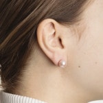 Clous d'oreilles or jaune 750/18 ct Ø 9.5mm, Perle de culture d'eau douce - 1162.03019/0001