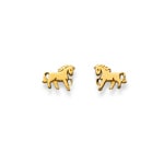 Ohrstecker 750/18 K Gelbgold, Pferd