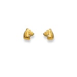 Ohrstecker 750/18 K Gelbgold, Pferd