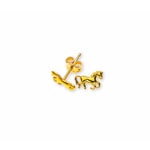 Ohrstecker 750/18 K Gelbgold, Pferd