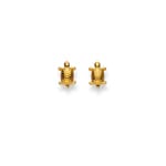 Stud Earrings 750/18 K Yellow Gold, Turtle