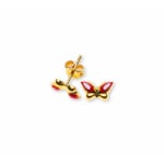 Ohrstecker 750/18 K Gelbgold, Schmetterling
