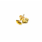 Clous d'oreilles or jaune 750/18 ct, Escargot