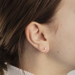 Ohrstecker 750/18 K Gelbgold Skifahrer - 1163.02483/0001