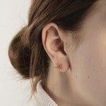 Ohrstecker 750/18 K Gelbgold Skifahrer - 1163.02483/0001