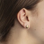 Clous d'oreilles or jaune 750/18 ct Soleil - 1163.02739/0001