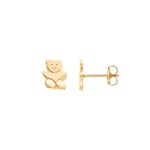 Ohrstecker 750/18 K Gelbgold, Teddybär