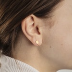 Clous d'oreilles or jaune 750/18 ct, Raquette de tennis - 1163.02479/0003