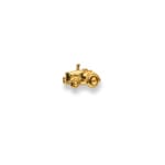 Clous d'oreilles or jaune 750/18 ct, Tracteur