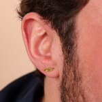 Clous d'oreilles or jaune 750/18 ct, Trompette - 1163.02176/0002