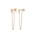 Ohrstecker 750/18 K Roségold mit Diamanten 0.11 ct H/si by CHRISTIAN