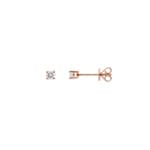Ohrstecker 750/18 K Roségold mit Diamanten 0.16ct H/si