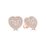 Ohrstecker 750/18 K Roségold mit Diamanten 1.00 ct H/si by CHRISTIAN