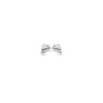 Ohrstecker 750/18 K Weissgold, Delfin