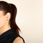 Stud Earrings 750/18 K White Gold, Diamonds 0.56 ct H/si & Emerald 1.31 ct - OR-095813-SMA-WG