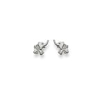 Clous d'oreilles or gris 750/18 ct, Éléphant