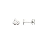 Ohrstecker 750/18 K Weissgold, Hase