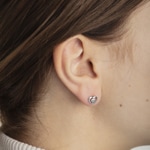 Ohrstecker 750/18 K Weissgold Herz - 1263.03625/0001