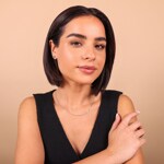 Stud Earrings 750/18 K White Gold Hollow Sphere Ø 6mm - 802141.6