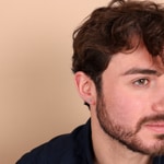 Clous d'oreilles or gris 750/18 ct avec diamant 0.41 ct H/si - OR-080823-WG