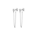 Stud Earrings 750/18 K White Gold with Diamonds 0.11 ct H/si by CHRISTIAN - OR-013670-WG