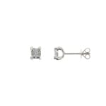 Ohrstecker 750/18 K Weissgold mit Diamanten 0.11 ct H/si