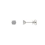 Ohrstecker 750/18 K Weissgold mit Diamanten 0.15 ct H/si