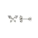 Ohrstecker 750/18 K Weissgold mit Diamanten 0.16 ct H/si