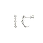 Ohrstecker 750/18 K Weissgold mit Diamanten 0.19 ct H/si