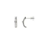 Ohrstecker 750/18 K Weissgold mit Diamanten 0.22 ct H/si
