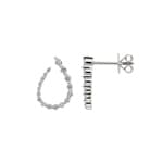 Ohrstecker 750/18 K Weissgold mit Diamanten 0.36 ct H/si