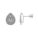 Ohrstecker 750/18 K Weissgold mit Diamanten 1.00 ct H/si by CHRISTIAN