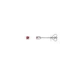 Ohrstecker 750/18 K Weissgold mit Rubinen