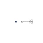 Ohrstecker 750/18 K Weissgold mit Saphiren