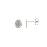 Ohrstecker 750/18 K Weissgold mit Zirkonia