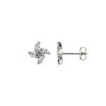 Ohrstecker 750/18 K Weissgold mit Zirkonia