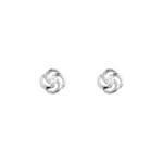 Stud Earrings 750/18 K White Gold with Cubic Zirconia - 28SA716GZ