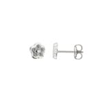 Ohrstecker 750/18 K Weissgold mit Zirkonia, Blume