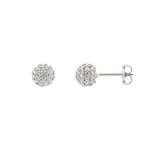Ohrstecker 750/18 K Weissgold mit Zirkonia Pavé