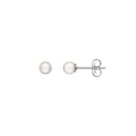 Clous d'oreilles or gris 750/18 ct Ø 4.5mm, Perle de culture d'eau douce - 1262.02653/0001