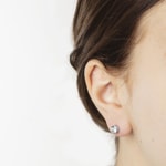 Ohrstecker 750/18 K Weissgold Ø 6.0mm mit Zirkonia - 1262.03168/0001