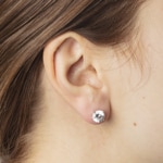 Ohrstecker 750/18 K Weissgold Ø 7.0mm mit Zirkonia - 1262.03012/0001