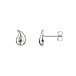 Clous d'oreilles or gris 750/18 ct gouttes