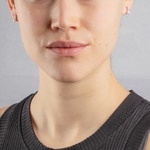 Ohrstecker 925 Silber rhodiniert mit Kunstperlen 4mm & Zirkonia - 335725.1