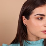 Ohrstecker 925 Silber rhodiniert mit Tahiti-Kulturperle Ø 6mm - 335044