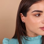 Ohrstecker 925 Silber rhodiniert mit Tahiti-Kulturperle Ø 7mm - 335042