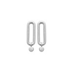Clous d'oreilles Argent 925 Rhodie avec zircones - OR-1587210-925