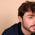 Stud Earrings 925 Silver rhodium-plated with round Cubic Zirconia Ø 5mm - ASWH95Z