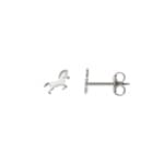 Ohrstecker 925 Silber rhodiniert, Pferd